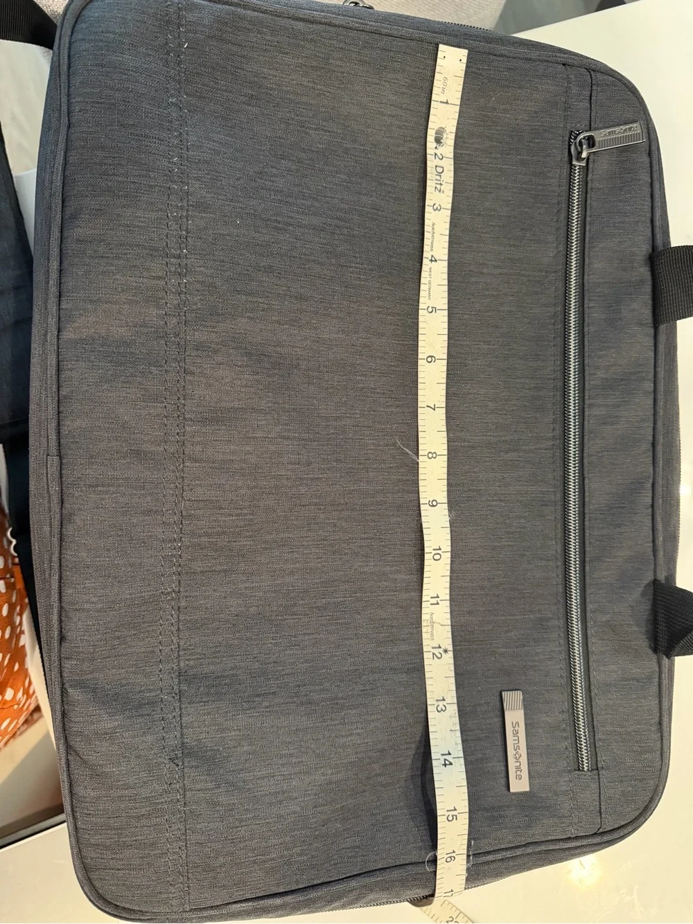 Samsonite Dark Gray Laptop Briefcase Messenger Bag